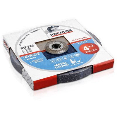 KREATOR Disques &Agrave; Tron&ccedil;onner - M&eacute;taux - &Oslash; 230 X 3 Mm - 6 Pi&egrave;ces