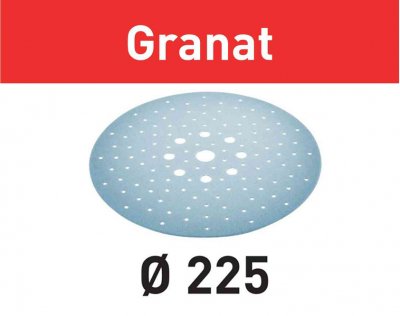FESTOOL Disques abrasifs Granat STF &Oslash; 225 mm 9 trous grain 120 bo&icirc;te de 25