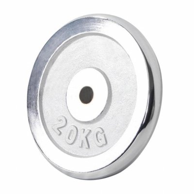 GORILLA SPORTS Disques de poids chromes avec alesage de 31 mm de 0 5 kg a 30 kg poids 20 kg