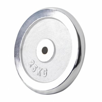 GORILLA SPORTS Disques de poids chromes avec alesage de 31 mm de 0 5 kg a 30 kg poids 25 kg