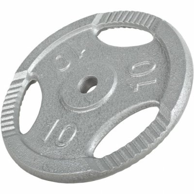 GORILLA SPORTS Disques en fonte avec poignees 31 mm gris de 0 5 kg a 20 kg poids 10 kg