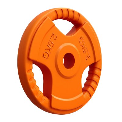 GORILLA SPORTS Disques en fonte avec poign&eacute;es et rev&ecirc;tement caoutchouc- 31mm - De 1,25 KG &agrave; 25 KG
