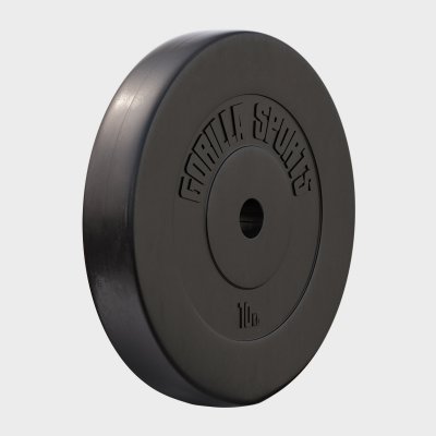 GORILLA SPORTS Disques plastiques de 1 25 kg a 15 kg au choix ou lots de 30 kg poids 10 kg