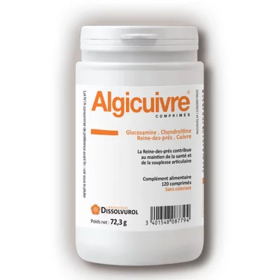 DISSOLVUROL  algicuivre souplesse articulaire 120 comprim&eacute;s