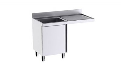 DISTFORM  Meuble pour plonges L.1200mm avec Portes Battantes et Espace pour Lave-Vaisselle FP9127LD