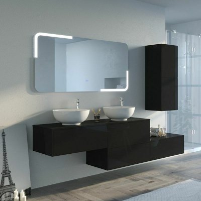 Distribain - Meuble de salle de bain dolce vita Noir - Noir