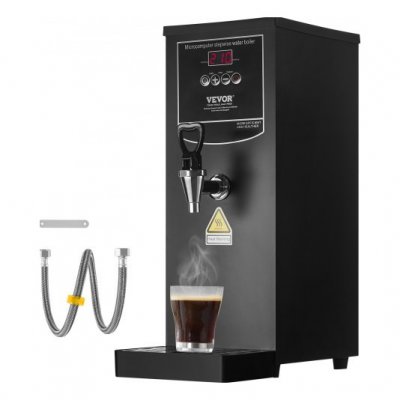 VEVOR Distributeur d'Eau Chaude Commercial Fontaine &agrave; Eau sur R&eacute;seau 10 L Caf&eacute;