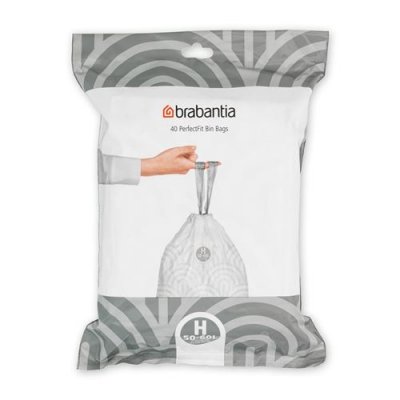 BRABANTIA Distributeur de 40 sacs poubelle 50-60 l code h -  0,1 Blanc
