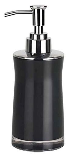 SPIRELLA Distributeur de savon Sydney noir et transparent