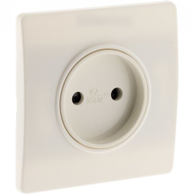 ZENITECH Diwone-Prise 2P 16A borne-auto vis + griffes Blanc - Diwone