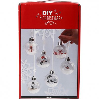 EASYKIT DIY d&eacute;co boule de no&euml;l ensemble de deux pi&egrave;ces 6 pi&egrave;ces