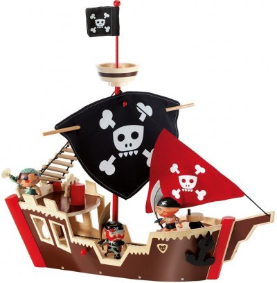 **** Djeco Arty Toys- Ze Pirate Boat 