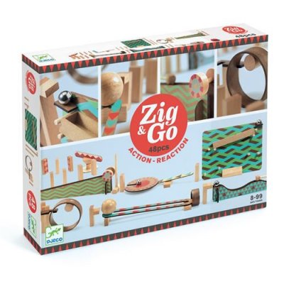 DJECO  Construction Zig & Go-48 pi&egrave;ces (35644), Multicolore (1)