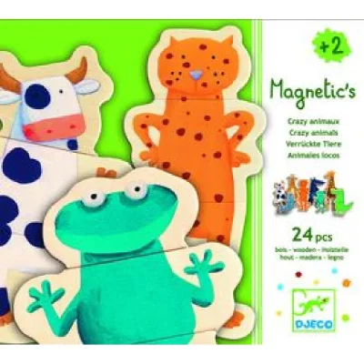 DJECO  Crazy Animaux Puzzle 24 pcs