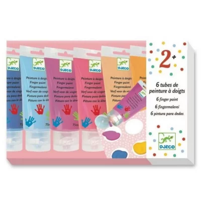 DJECO  DJ09000 The Colours for Little Ons, Mixed 75 ml (Lot de 6)