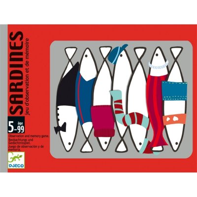 DJECO  Jeu de Cartes Sardines
