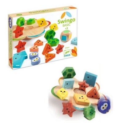  DJECO- Primera Edad SwingoBasic Jeux d'habilet&eacute;, 36215, Multicolore