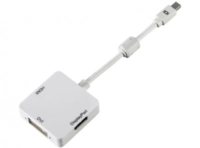 DLH  adaptateur video - DisplayPort / HDMI / DVI - 15 cm