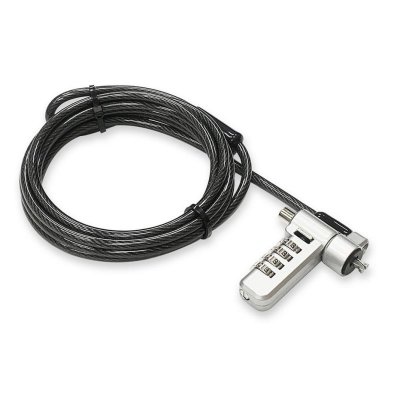 PCCOMPONENTES DLH - C&acirc;ble de s&eacute;curit&eacute; - gris, noir - 2 m
