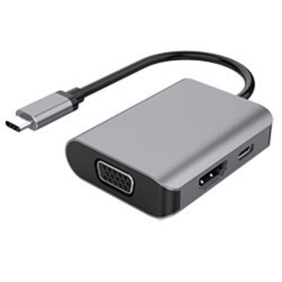 DLH  Energy DY-TU4212 Station d'accueil - USB-C - VGA, HDMI