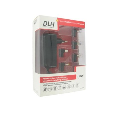 DLH  MULTIVOLTAGE UNIVERSAL adaptateur secteur - Europlug - 20 Watt