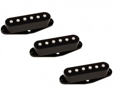 DIMARZIO DM2001BK Capot pour Simple Bobinage Noiseless Set 3 Pi&egrave;ces Noir