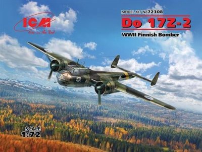  Do 17z-2, Wwii Finnish Bomber - 1:72e - Icm