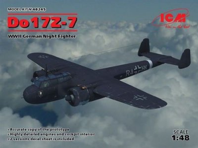 ICM Do 17z-7, Wwii German Night Fighter - 1:48e - 