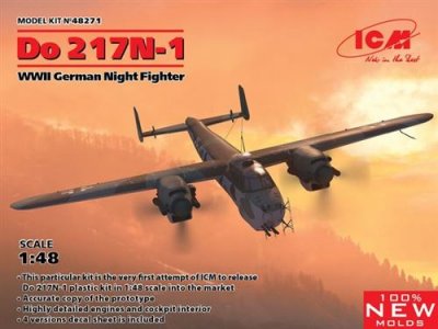 ICM Do 217n-1,wwii German Night Fighter (100% New Molds)- 1:48e - 