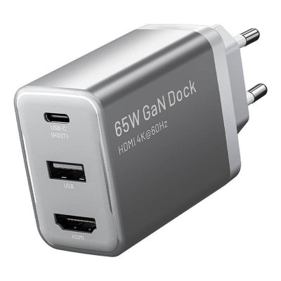 VENTION Dock USB-C HDMI 60W 4K 60Hz compatible Nintendo Switch Android iPhone Gris