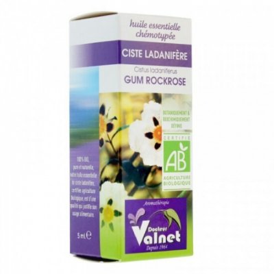 DR VALNET DOCTEUR VALNET Huile essentielle de ciste ladanif&egrave;re bio flacon 5ml