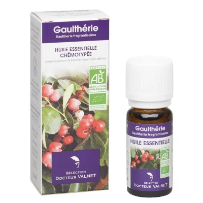 DR VALNET DOCTEUR VALNET Huile essentielle de gaulth&eacute;rie bio flacon 10ml