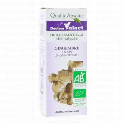 DOCTEURVALNET DOCTEUR VALNET Huile essentielle de Gingembre frais bio flacon 5 ml