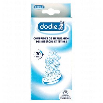 DODIE  Comprim&eacute;s Effervescents de St&eacute;rilisation &agrave; Froid, 32 Comprim&eacute;s