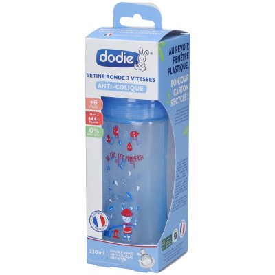 DODIE  Evolution+ biberon d&eacute;bit 3 bleu