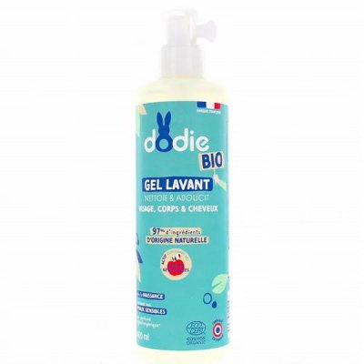 DODIE  Gel Lavant Bio - visage, corps et cheveux - d&egrave;s la naissance - 400mL