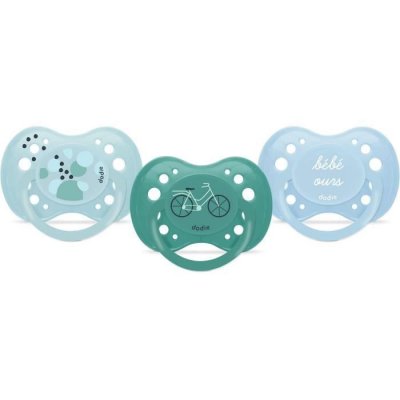 DODIE  Lot de 3 Sucettes Anatomiques Jour +18 mois - B&eacute;b&eacute; Ours
