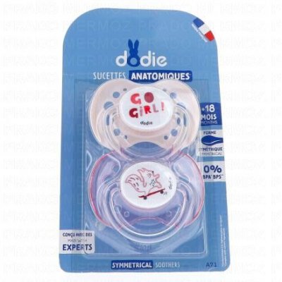DODIE  Sucette Duo A71 + 18 Mois - Girly