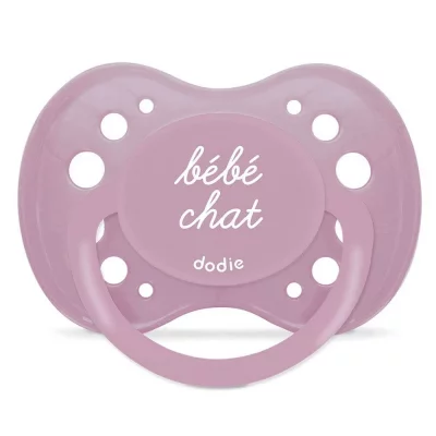 DODIE  Sucette&agrave;l'unit&eacute;+18 mois anatomique fille silicone REF A37