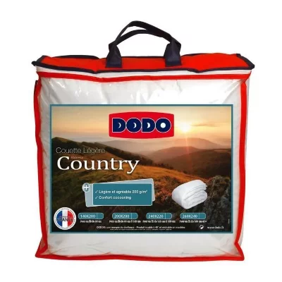 DODO  Couette l&eacute;g&egrave;re Country - 240 x 260 cm - Blanc