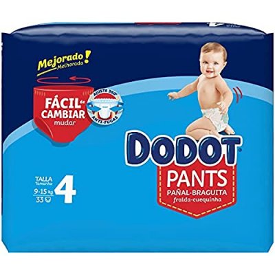 DODOT  Pantalon &agrave; Couches pour B&eacute;b&eacute; 33-Pi&egrave;ces, Taille 4