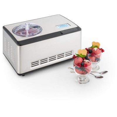 KLARSTEIN Dolce bacio sorbeti&egrave;re &agrave; compresseur 2 l &eacute;cran lcd tactile inox 
