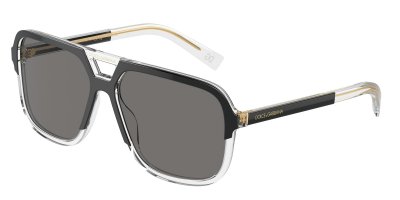 DOLCE & GABBANA  Eyewear lunettes de soleil &agrave; monture aviateur - Noir