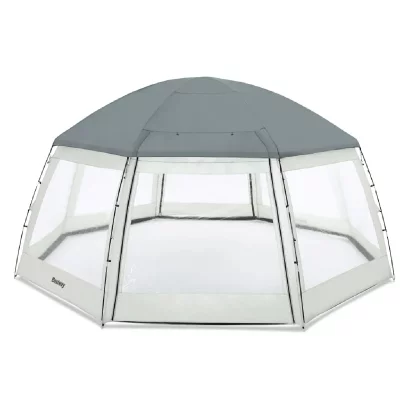 BESTWAY D&ocirc;me de protection pour piscine ronde - 600 cm x 295 cm - KENYATO de