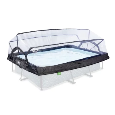 EXIT TOYS D&ocirc;me pour piscine tubulaire rectangulaire 3,00 x 2,00 m - 