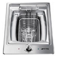 SMEG Domino Friteuse  Elite Semi-Affleurant 30 cm Inox avec Cuve Amovible