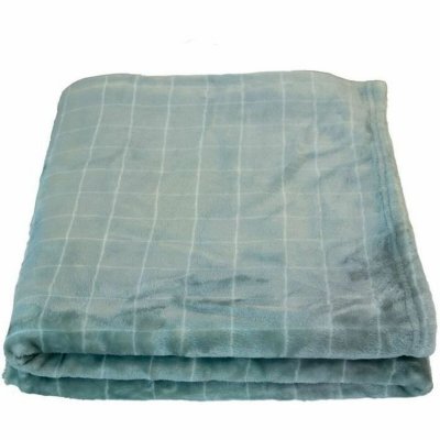 DOMIVA  - Couverture MICRODOUX IMPRIM&Eacute;E 75x100 cm Carreaux