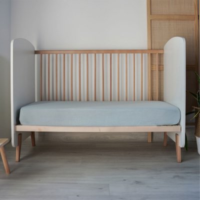DOMIVA  Drap housse Light jersey - 130 g/m&sup2; - 40 x 80 cm - Bleu