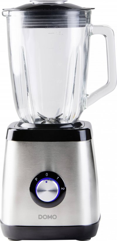DOMO  DO1133BL Blender acier inoxydable - bol en verre - 1,5 L - 1000 W