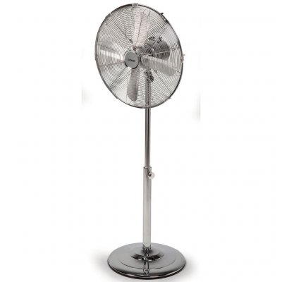 DOMO  Ventilateur sur pied 40 cm 50 W Chrom&eacute; DO8132 